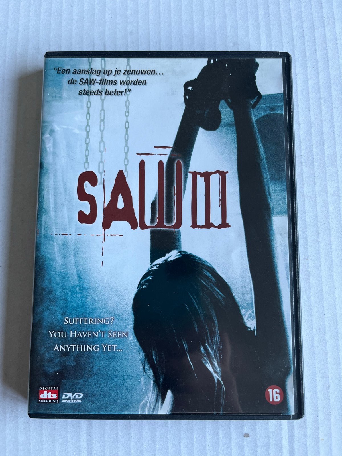 Saw III DVD - Horrorfilm met Jigsaw Killer, Cd's en Dvd's, Dvd's | Horror, Vanaf 16 jaar, Nederlands, Ophalen of Verzenden, Gore
