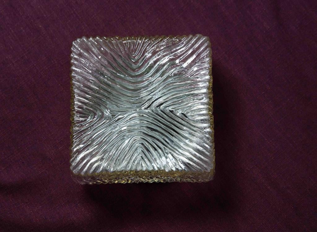 Vasilia  Vintage plafonnière, Ophalen of Verzenden, Zo goed als nieuw, Glas