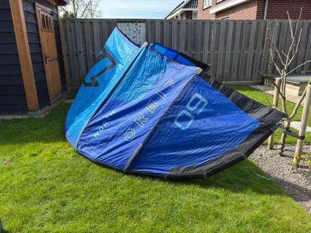 North Orbit 9 meter 2023 ZGAN, Watersport en Boten, Kitesurfen, Ophalen, 9 m², Geen board, Zo goed als nieuw