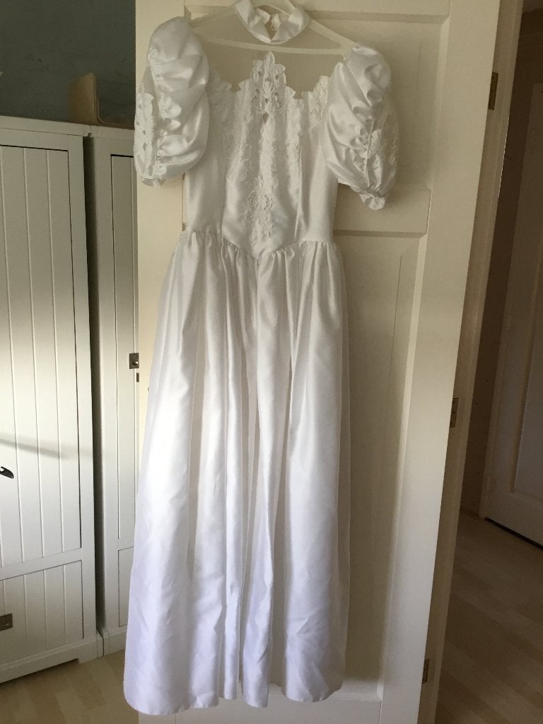 Bruidsjurk vintage (gala-communie of doopjurk van te maken), Kleding | Dames, Ophalen, Trouwjurk, Wit, Onbekend