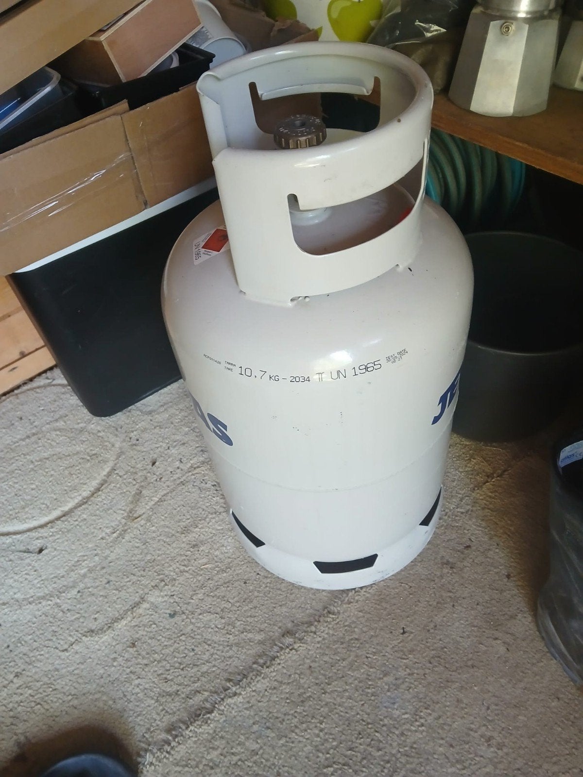 gasfles VOL, Ophalen, Nieuw
