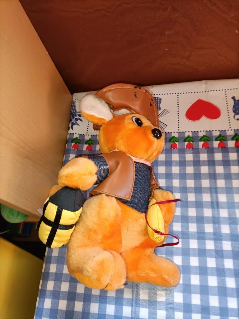 Walibi oude walibi knuffel cowboy  28 cm PMS, Ophalen of Verzenden, Zo goed als nieuw, Overige typen