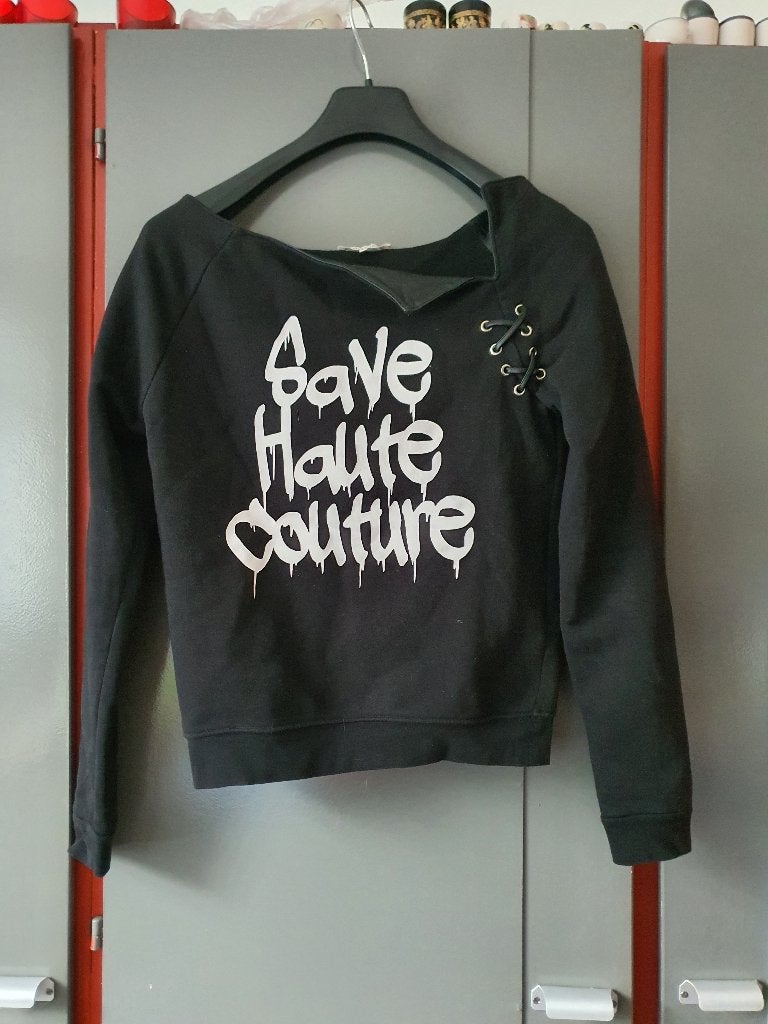 nikkie Save Haute Couture sweater zwart XS, Kleding | Dames, Ophalen of Verzenden, Zo goed als nieuw, Maat 34 (XS) of kleiner