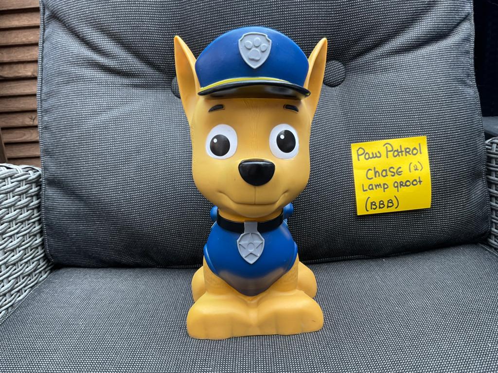 Zgan, niet kapot, gebruikssporen, Chase lamp Paw Patrol 25cm, Kinderen en Baby's, Kinderkamer | Inrichting en Decoratie, Ophalen