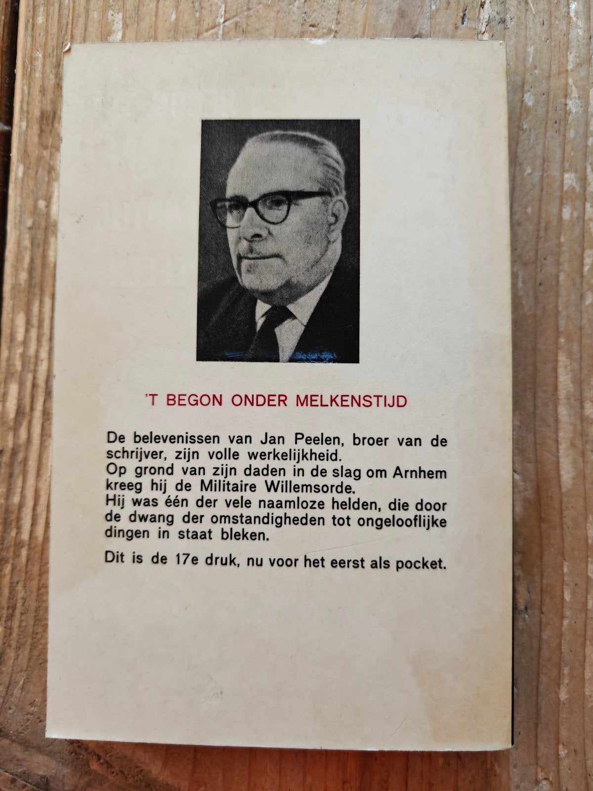 'T Begon onder melkenstijd., Ophalen of Verzenden, Tweede Wereldoorlog