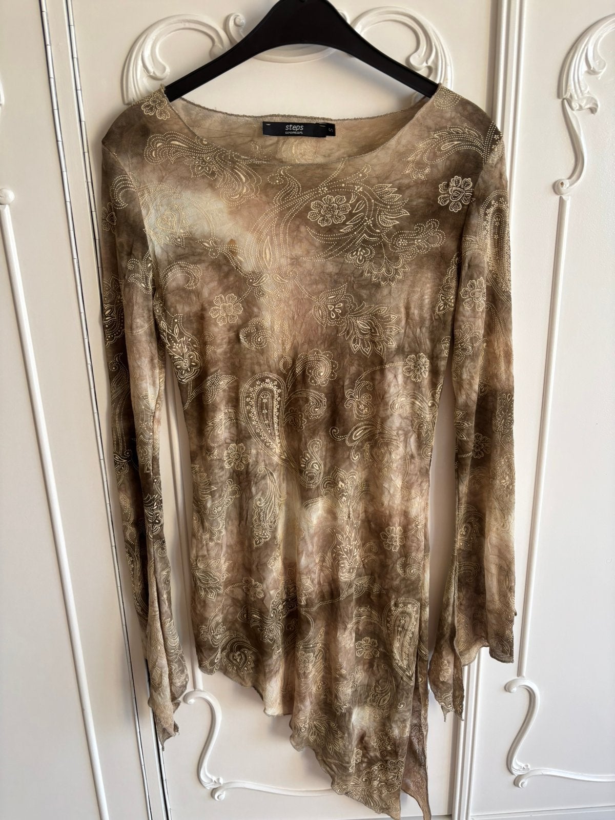 Nieuwstaat beige creme tuniek Steps maat S, Kleding | Dames, Blouses en Tunieken, Ophalen of Verzenden, Zo goed als nieuw, Maat 36 (S)