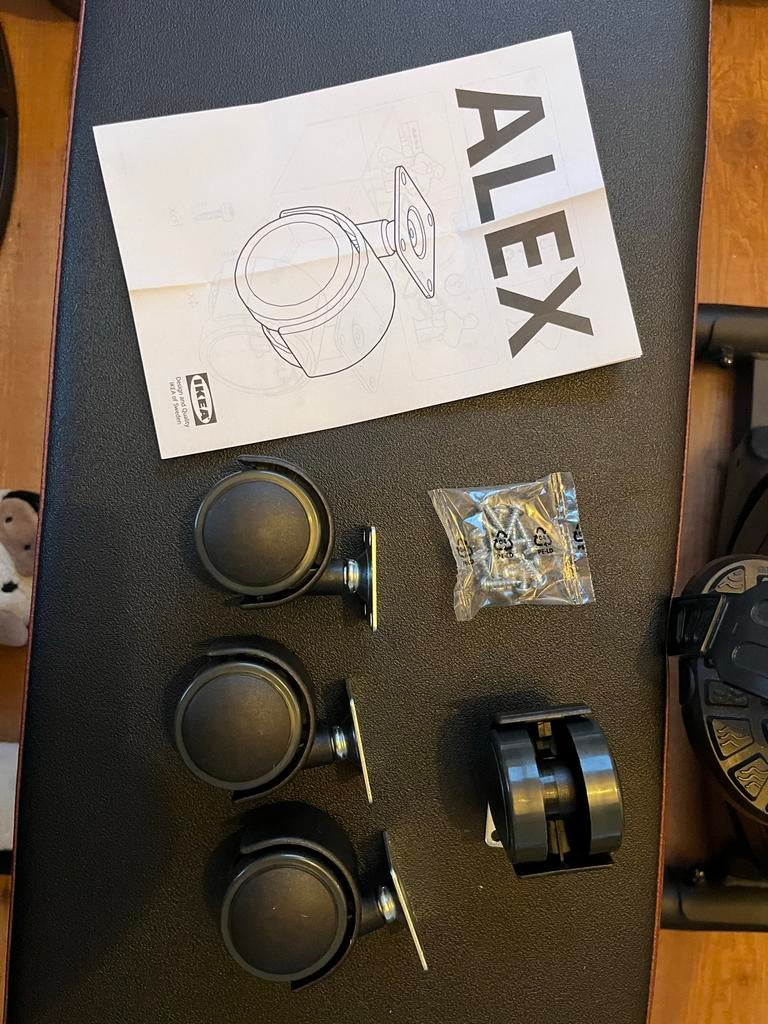 IKEA ALEX zwenkwielen 4 stuks, Doe-het-zelf en Verbouw, Ophalen of Verzenden, Nieuw