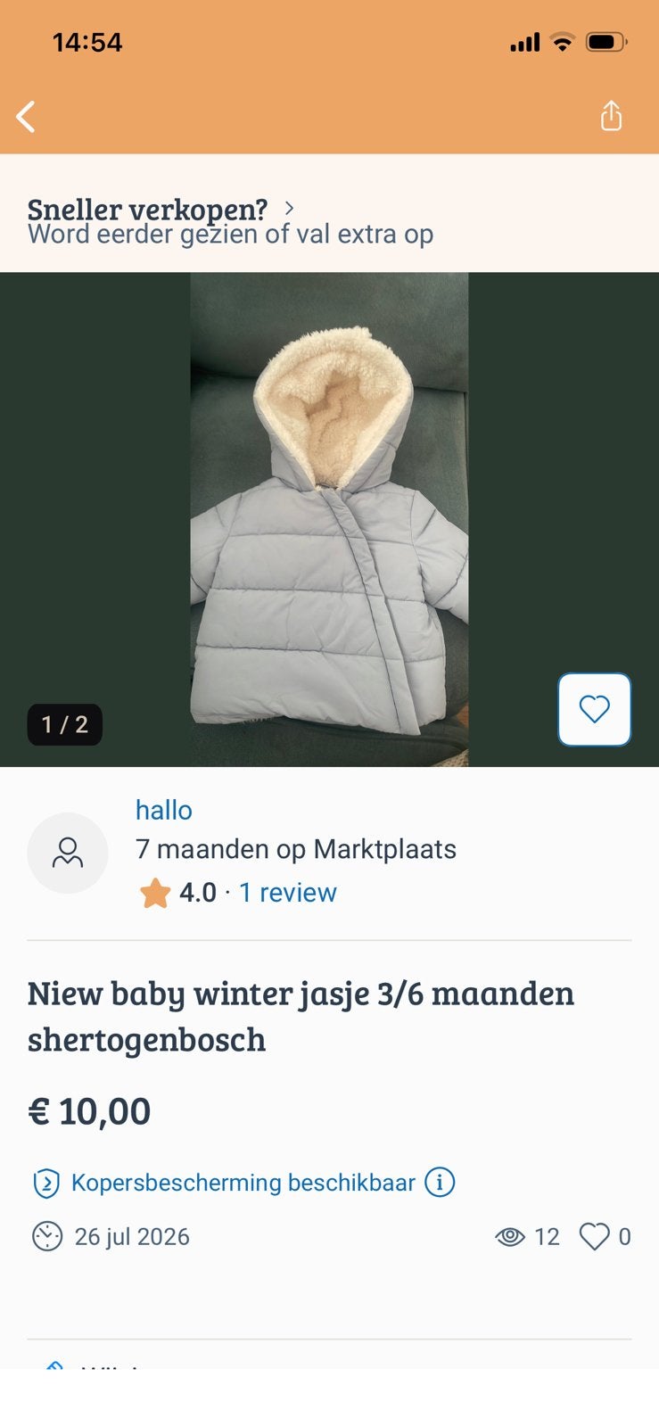 Flinke tas baby kleding62/68 shertogenbosch, Ophalen, Zo goed als nieuw, Jongetje of Meisje, Jasje