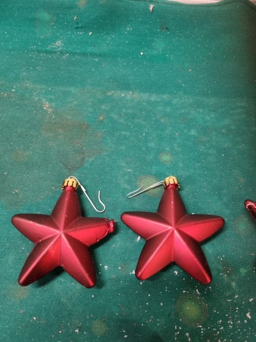 sterren rood kunststof vier stuks [b105], Ophalen of Verzenden, 'T Olde Gre-j, Info@toldegrej.nl, Endepoelstraat 20f Didam