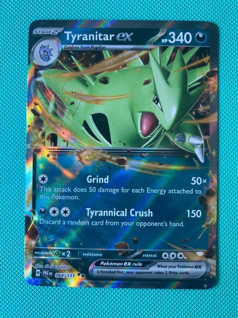 Tyranitar EX 064/131 PRE, Ophalen of Verzenden, Nieuw, Losse kaart, Foil