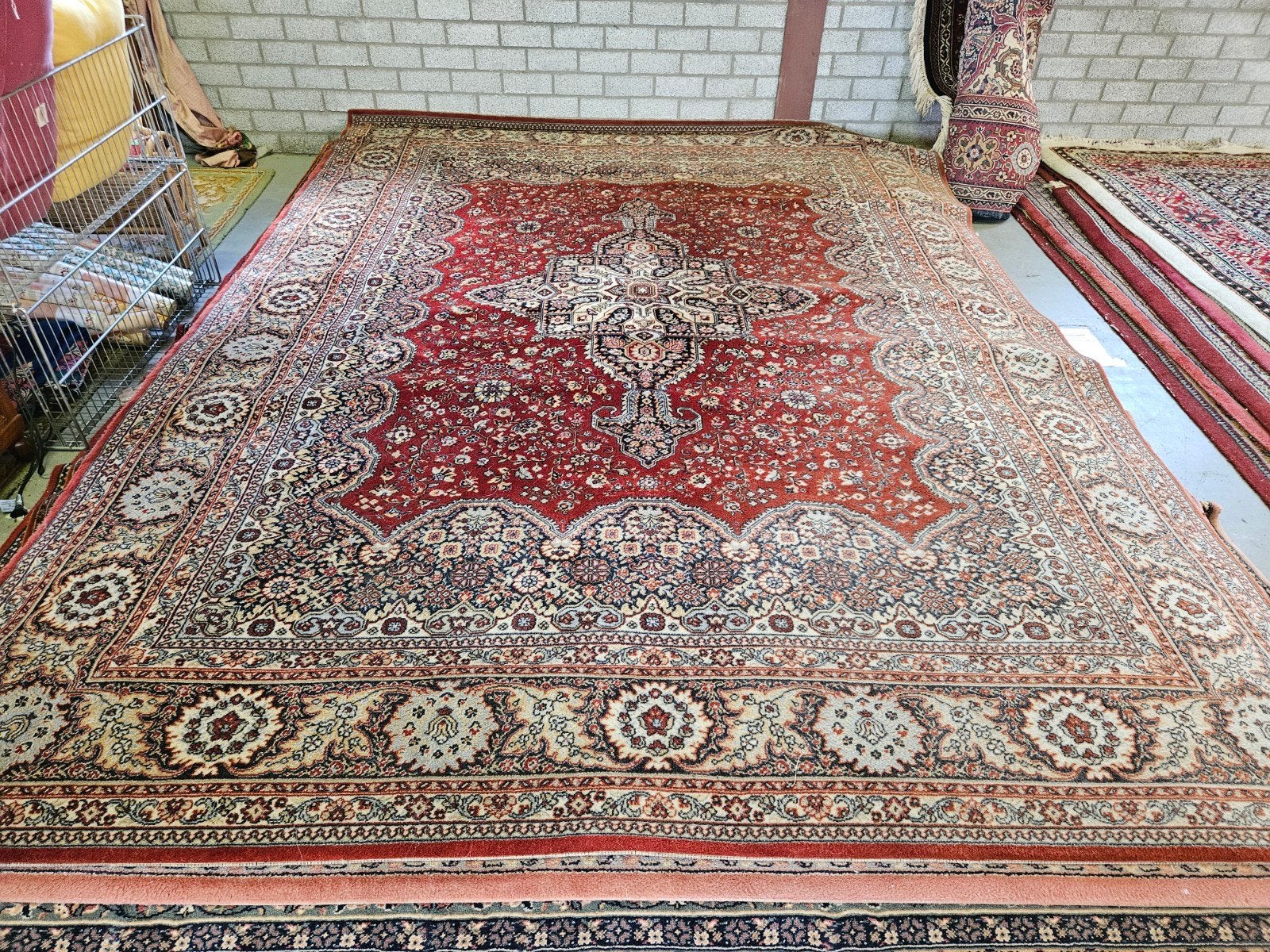 Prachtig groot vintage tapijt 250 x 340 cm, Gebruikt, 200 cm of meer, Ophalen of Verzenden, 200 cm of meer
