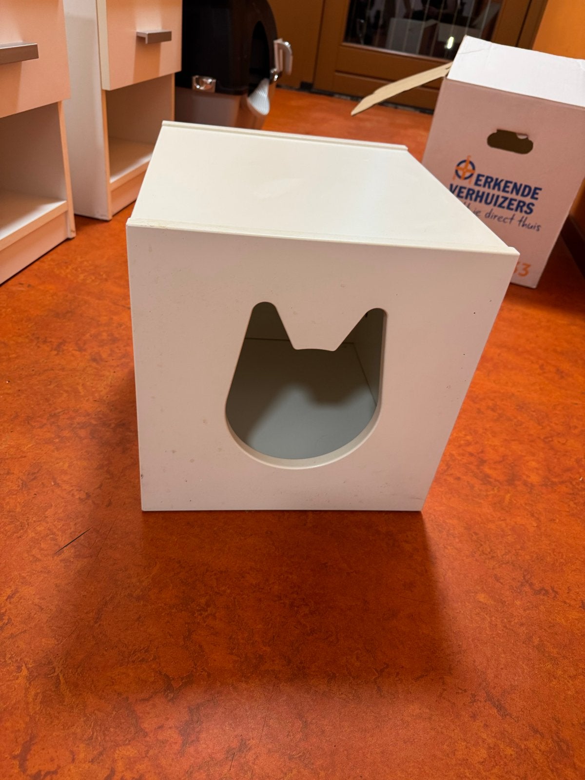 IKEA KALLAX  - kattenhuisje kast wit, Ophalen, Gebruikt, Overige