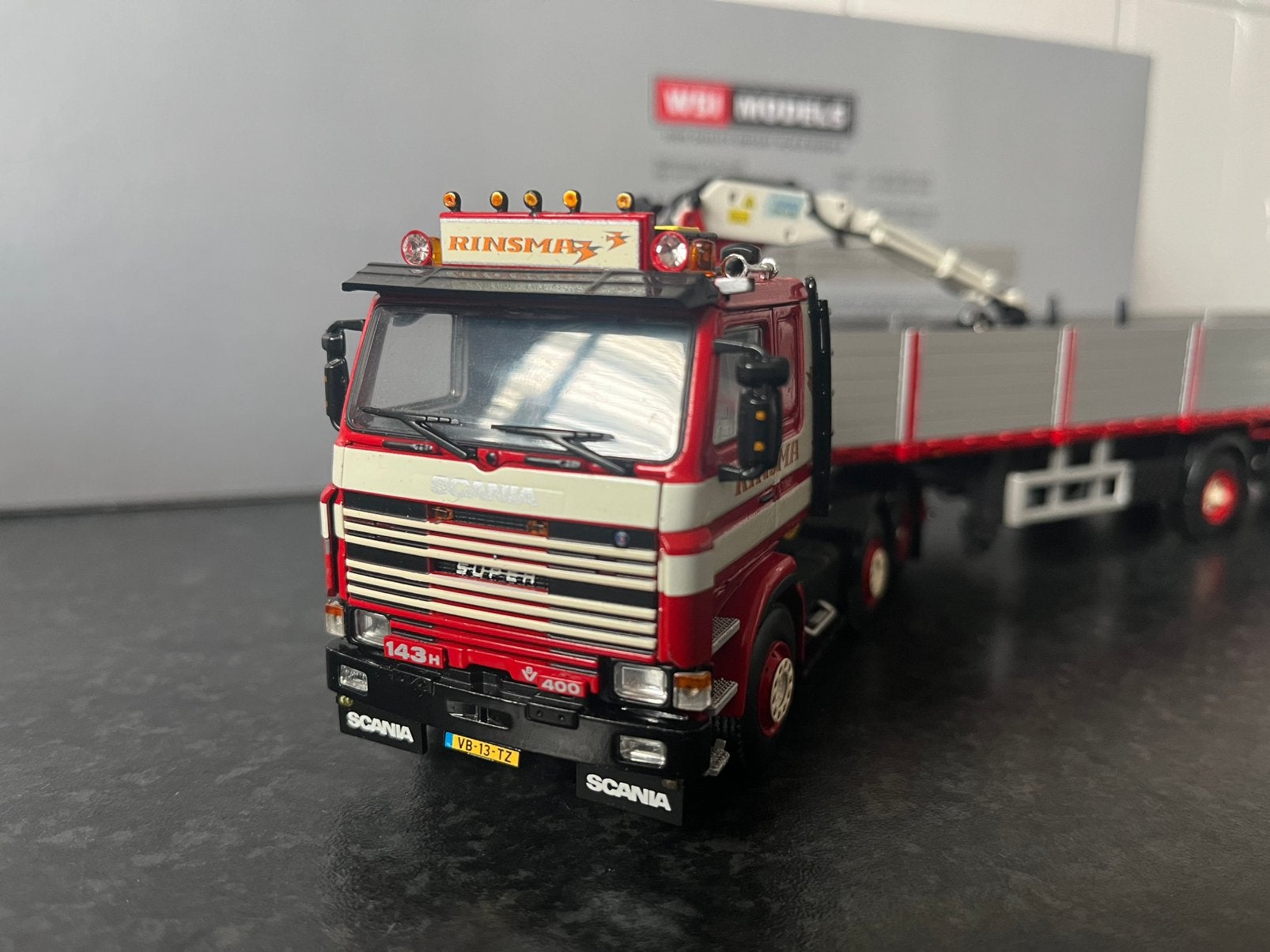 Wsi scania 143 rinsma, Ophalen of Verzenden, Zo goed als nieuw, Bus of Vrachtwagen, Wsi