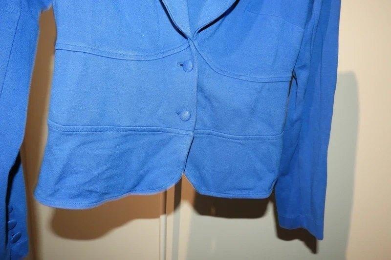 King Louie jasje soepel vallend azuur blauw kraag knopen M, Maat 38/40 (M), Zo goed als nieuw, Jasje, King Louie