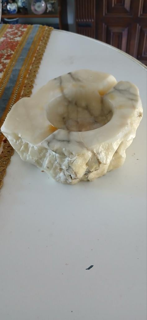 Unieke marmeren asbak - robuust en stijlvol, Antiek en Kunst, Ophalen of Verzenden