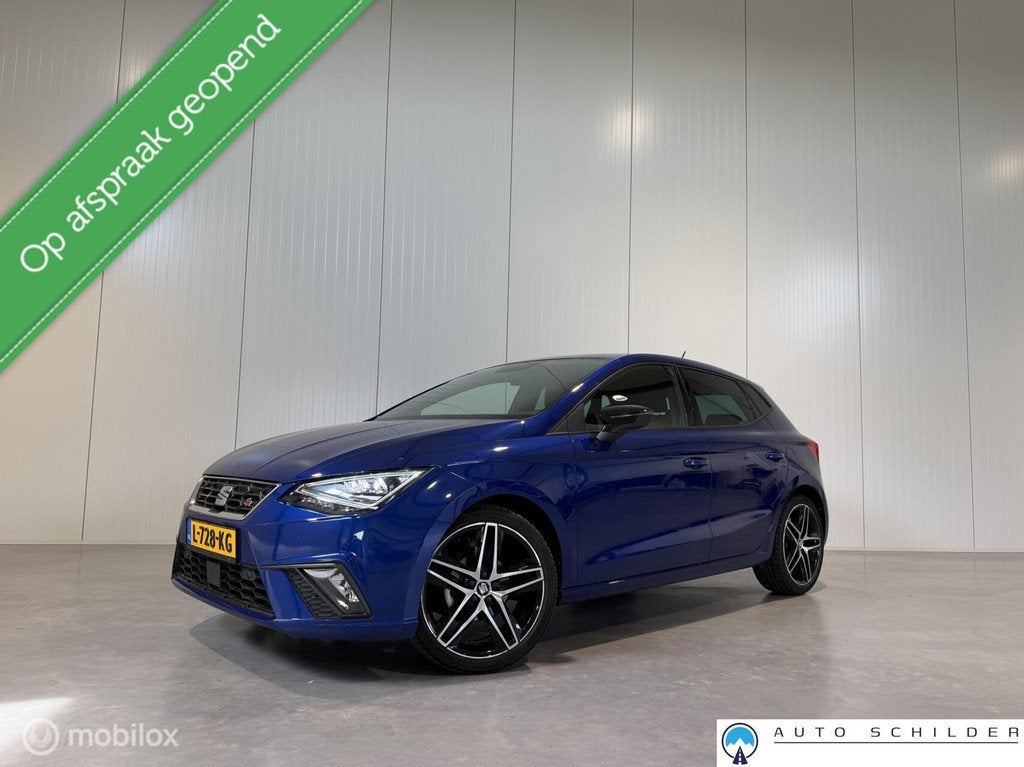 Seat Ibiza 1.0 TSI FR Business Intense Plus, Navi|Led|Carpla, Auto's, Seat, Voorwielaandrijving, Blauw, Alcantara, Ibiza