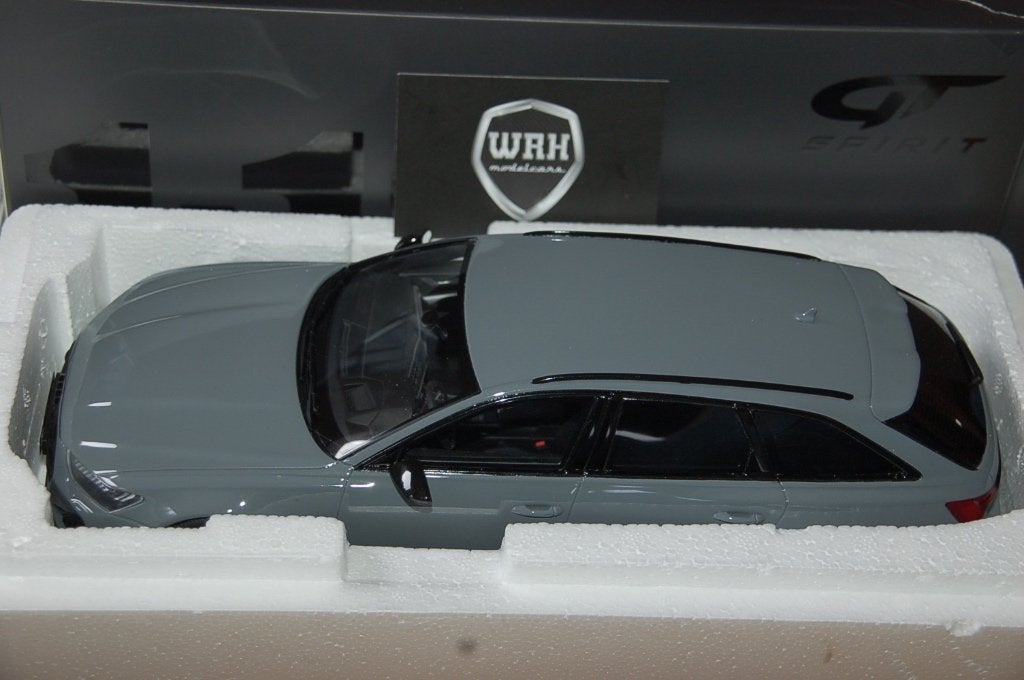 1:18 AUDI RS6 AVANT C8 nardo grey GT spirit GT847 WRH, Verzenden, Zo goed als nieuw, Auto, Overige merken
