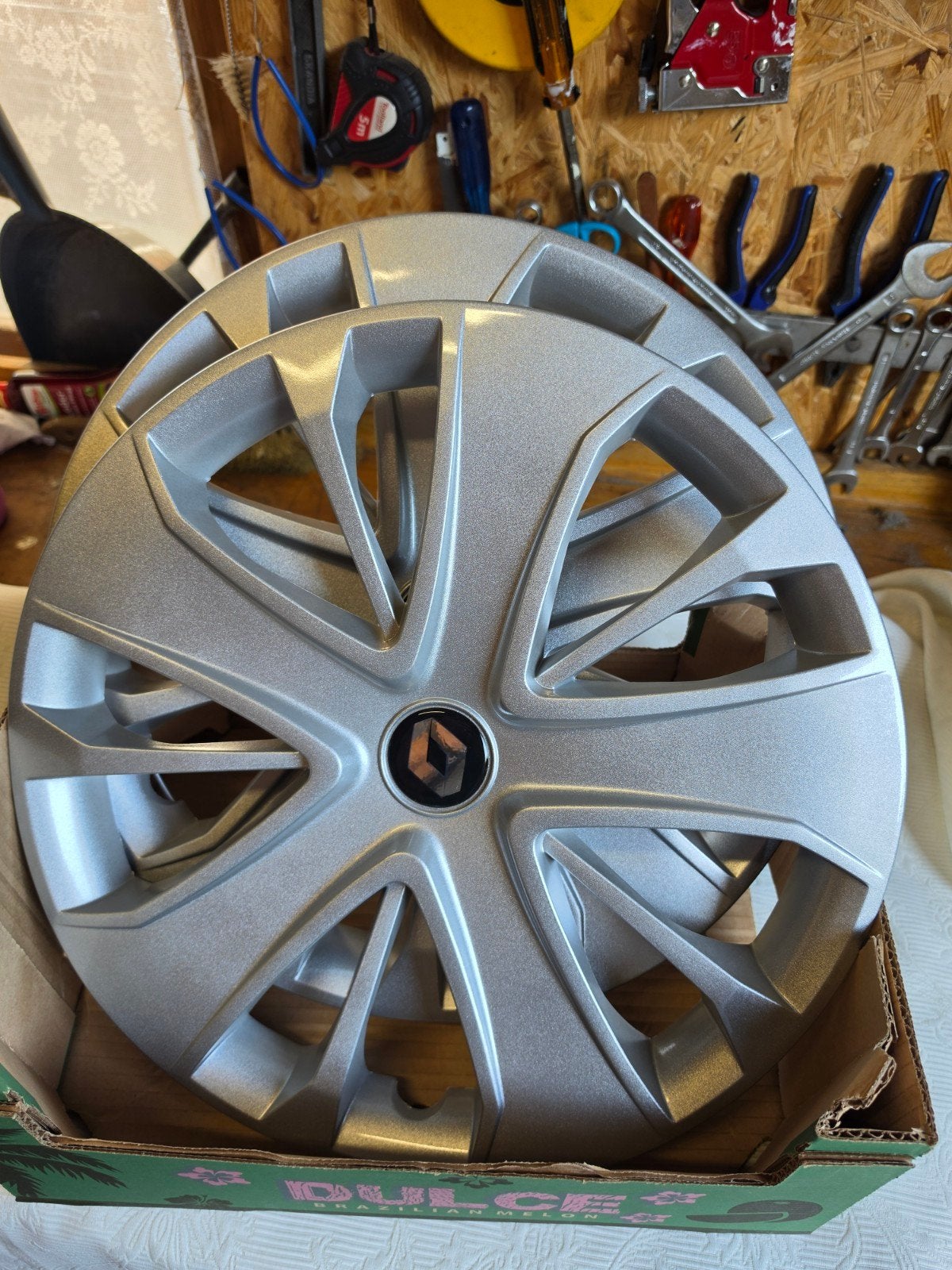 15 inch wieldoppen voor Renault (set van 2), Ophalen of Verzenden, Gebruikt