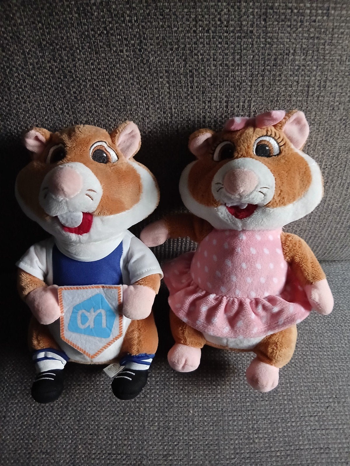 Albert Heijn Hamsters Knuffels - Jongen en Meisje, Kinderen en Baby's, Hamster, Ophalen of Verzenden, Zo goed als nieuw, Middelgroot (20 tot 80 cm)