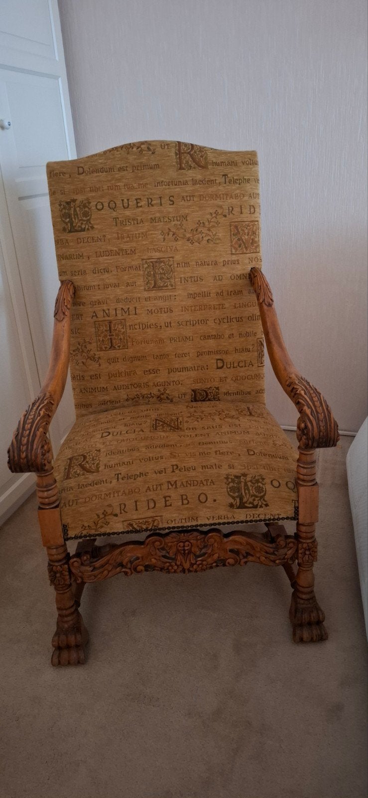 Houten zetel, Antiek en Kunst, Ophalen of Verzenden