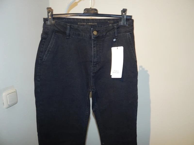 Studio Anneloes nieuwe zwarte jeans broek flared fit S/M, Studio Anneloes, Verzenden, Zwart, Nieuw