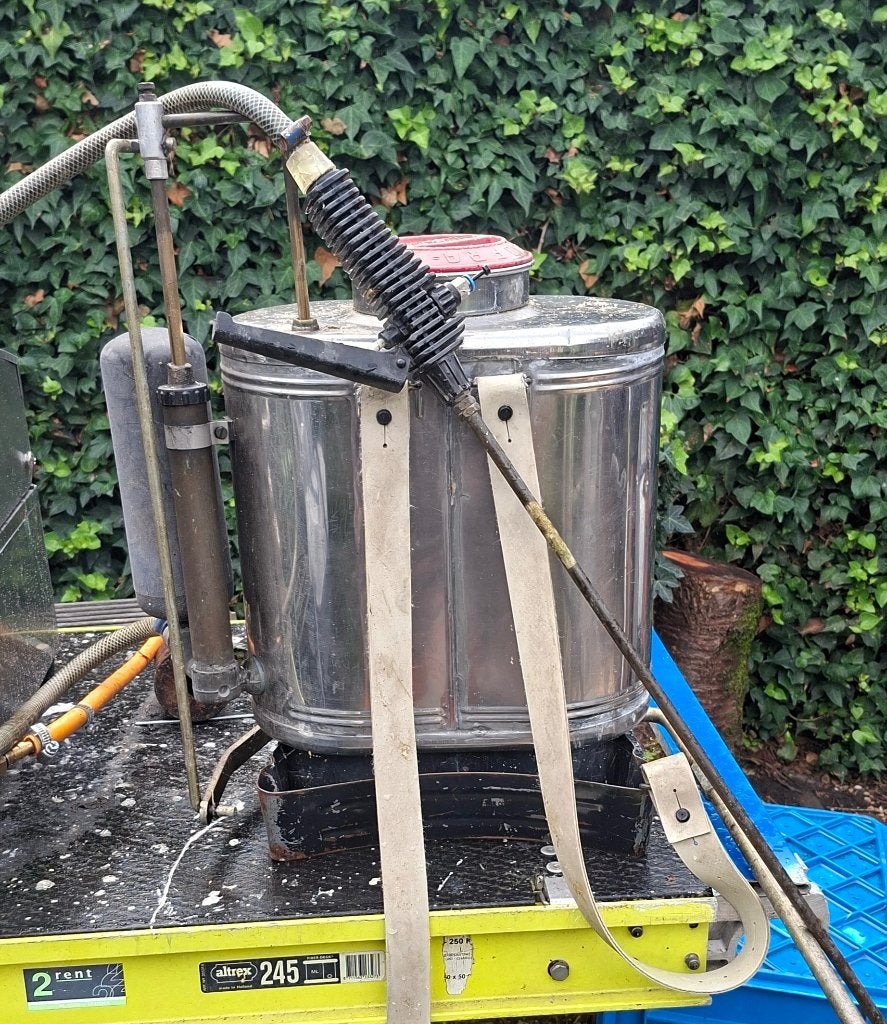 Rugspuit 10 liter RVS, Ophalen, Gebruikt, Onkruidbestrijding