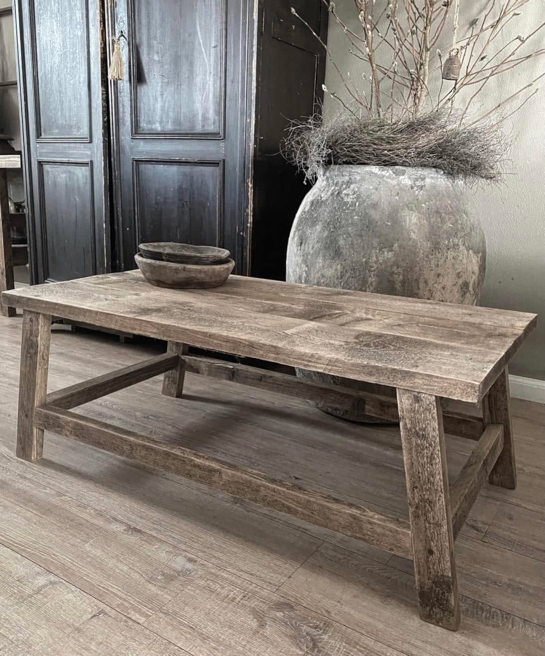 ~Stoer Sober Landelijk Houten Salontafel~, Ophalen of Verzenden, Nieuw