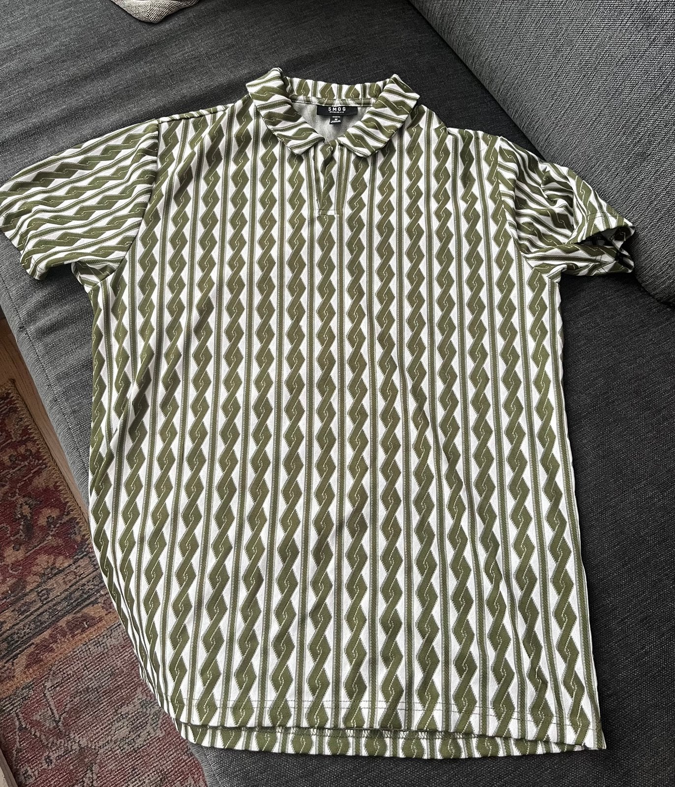 Retro style polo (stretch), Ophalen of Verzenden, Zo goed als nieuw, Maat 52/54 (L), Groen