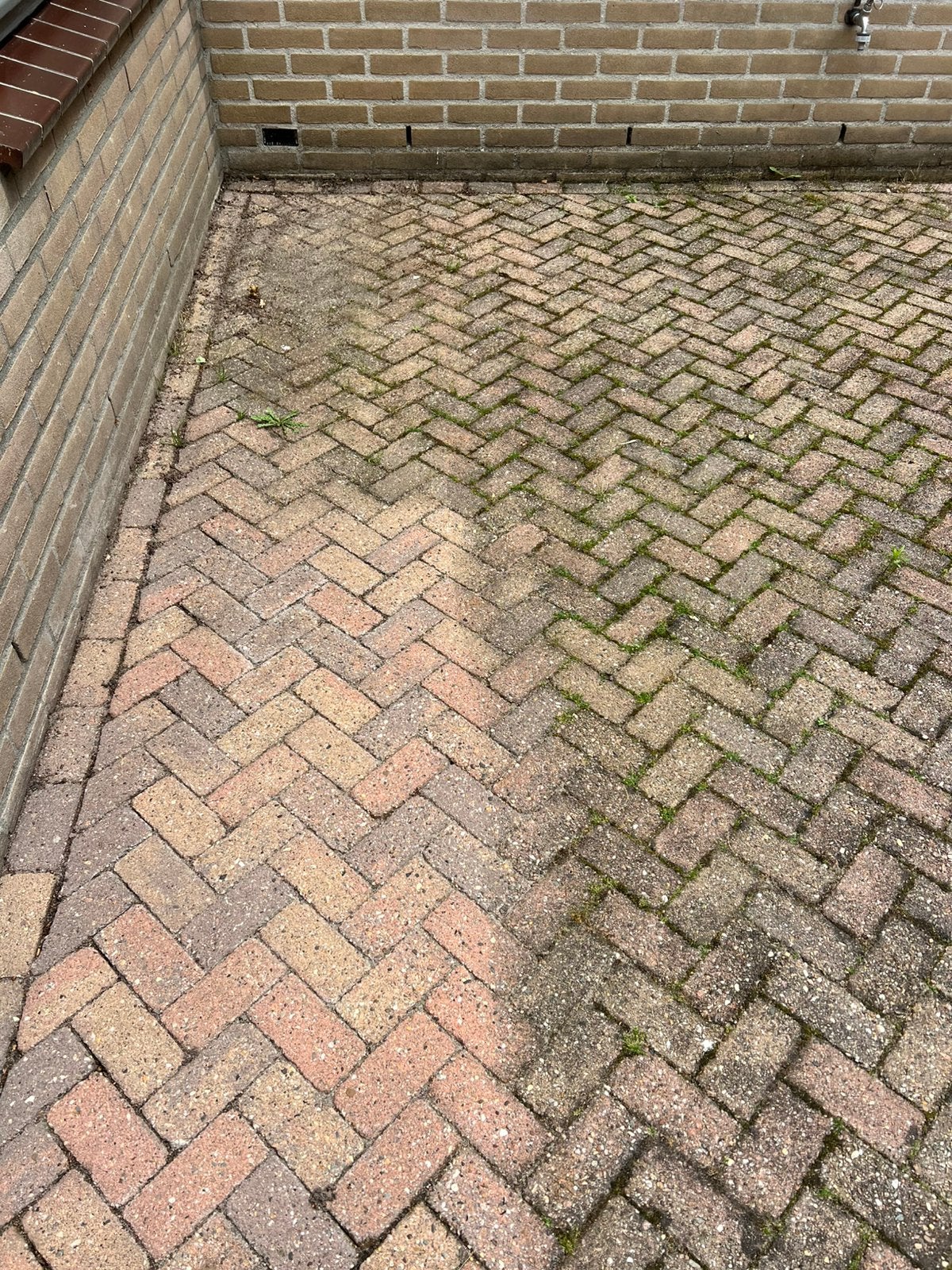 Gratis  ongeveel 50 m2 meter tuinklinkers., Tuin en Terras, Ophalen of Verzenden, Beton, Klinkers