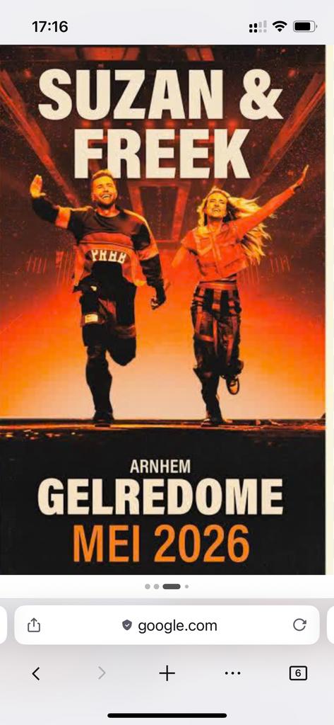 Susan & Freek 2 kaartjes voor 22 mei, Tickets en Kaartjes, Twee personen