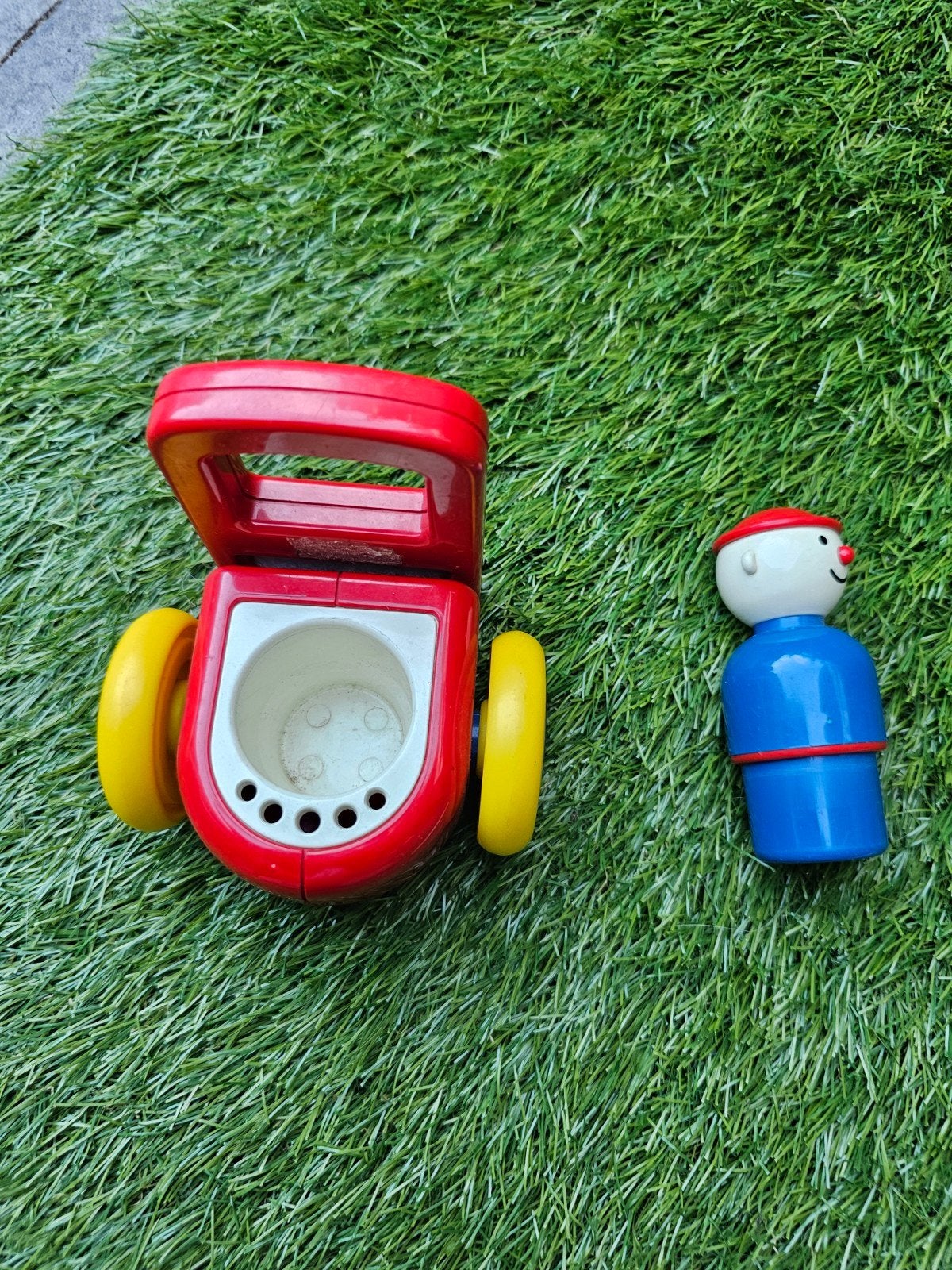 Ambi Toys Rolly Clown Duwkar - Vintage Speelgoed, Ophalen of Verzenden
