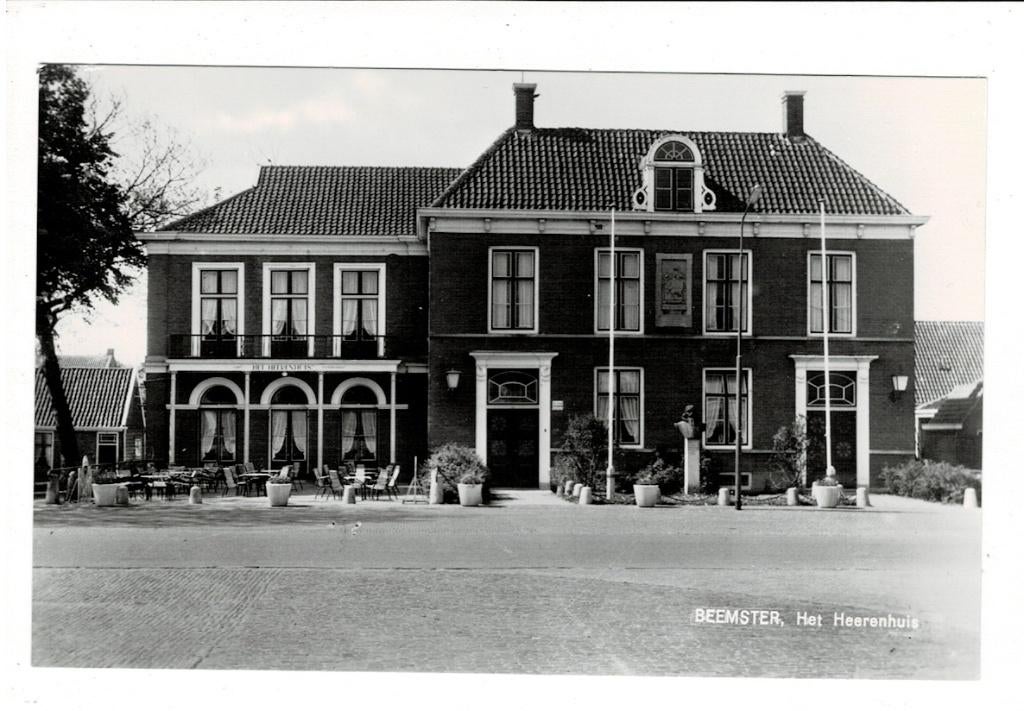 Beemster. Fotokaart van "Het Heerenhuis" gebouwd in 1826., Ophalen of Verzenden, Ongelopen, Noord-Holland