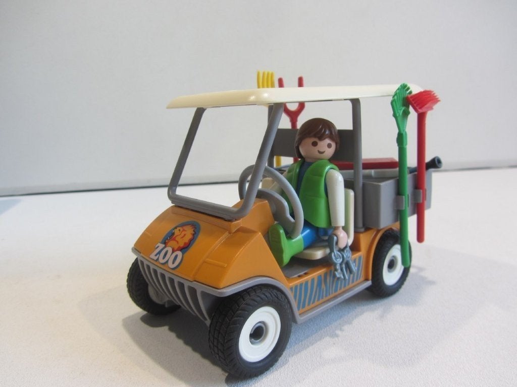 Playmobil Dierenverzorger dierentuin met golfkarretje 6636, Kinderen en Baby's, Speelgoed | Playmobil, Ophalen of Verzenden, Gebruikt