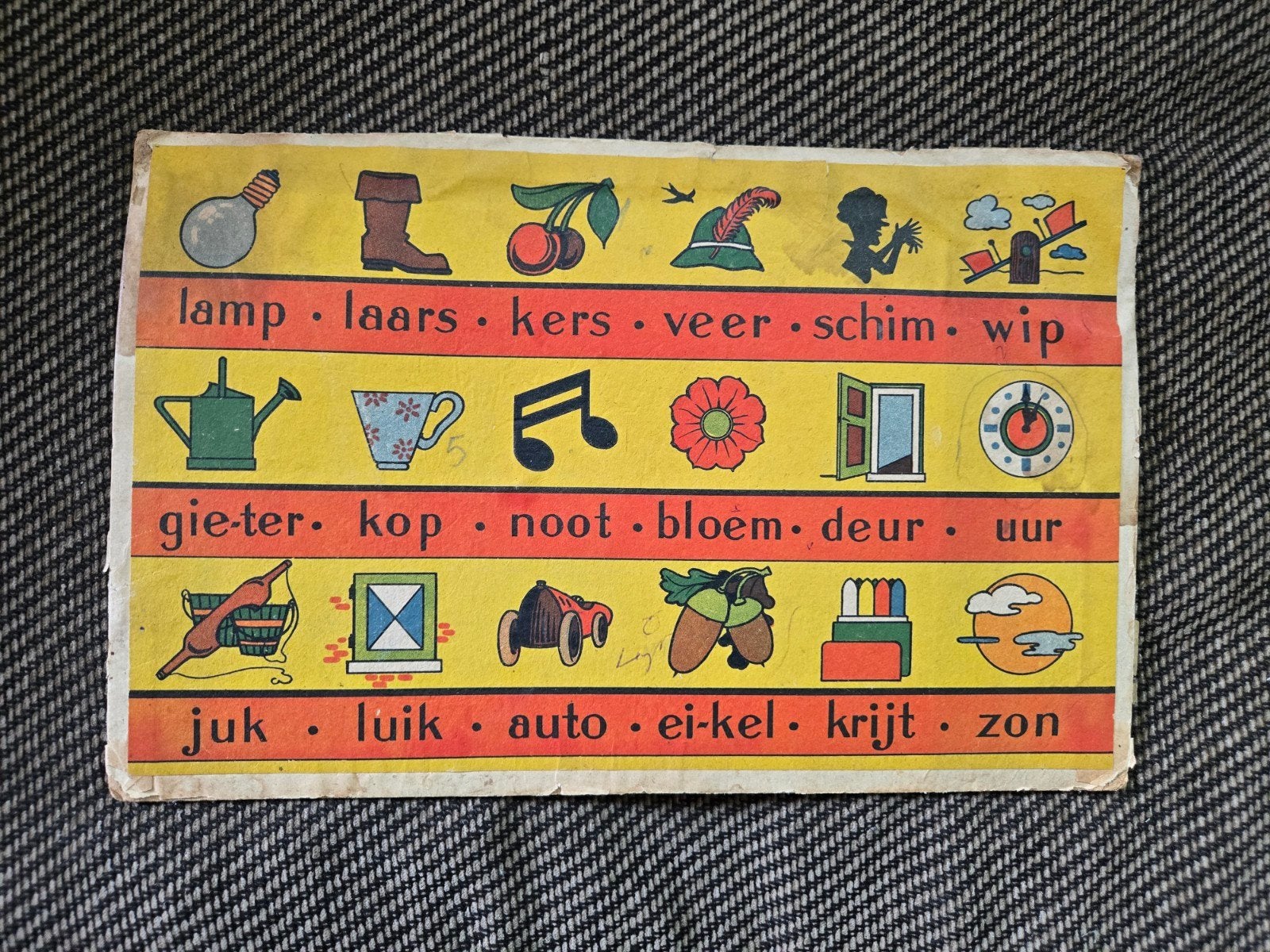 Leesplankje karton vintage jaren 40, Ophalen of Verzenden, Overige thema's