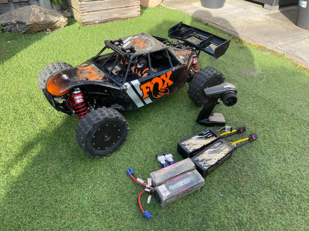Losi Dbxl 2.0 12s hobbywing, Ophalen of Verzenden, Zo goed als nieuw, Overige schalen, Auto offroad
