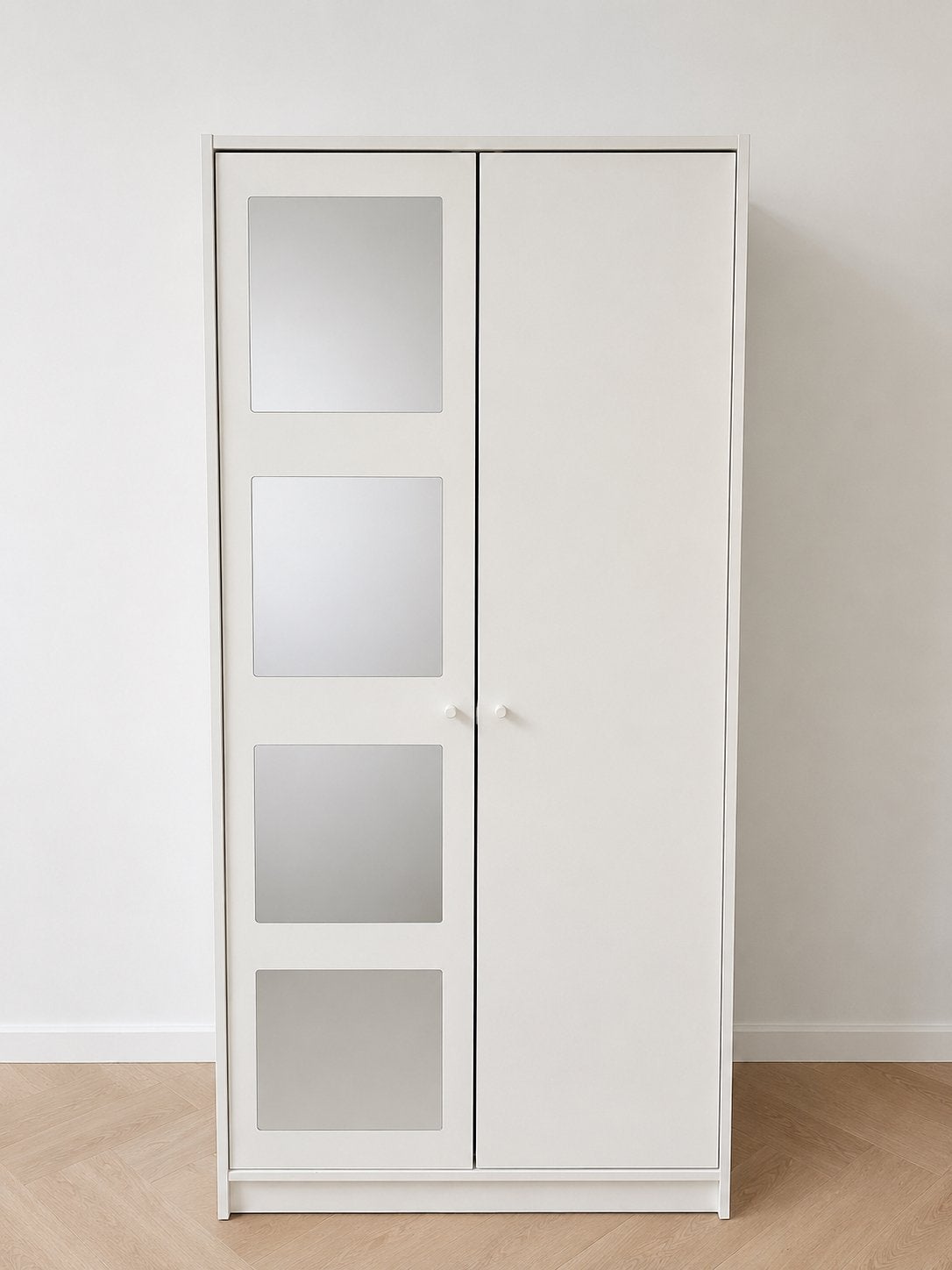 IKEA kledingkast met spiegel, Ophalen, 50 tot 100 cm, Zo goed als nieuw, 150 tot 200 cm