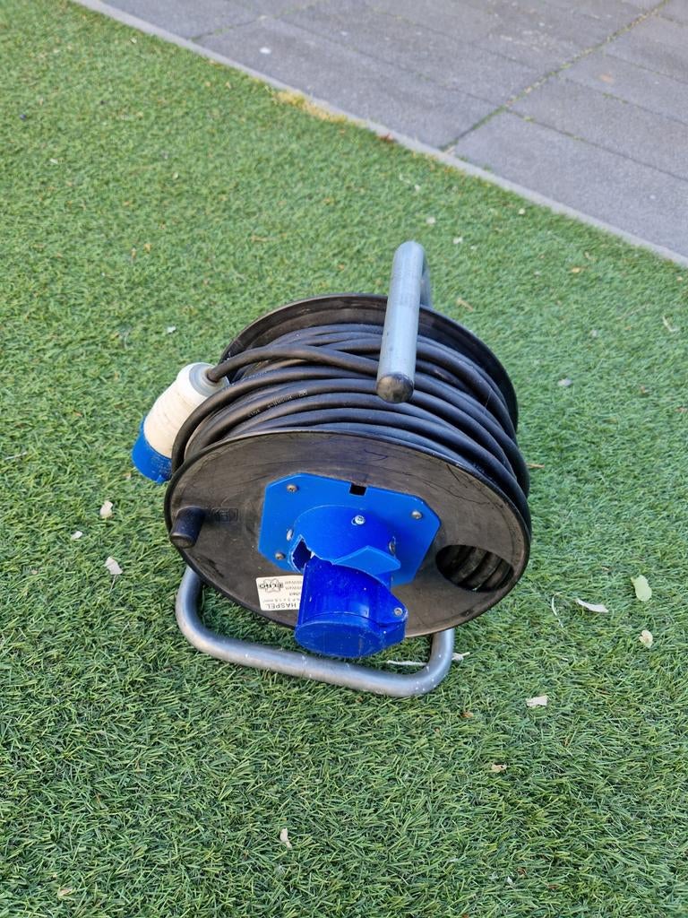 Verlengsnoer op haspel - 230V CEE stekker, Ophalen, Gebruikt, Kabel of Snoer