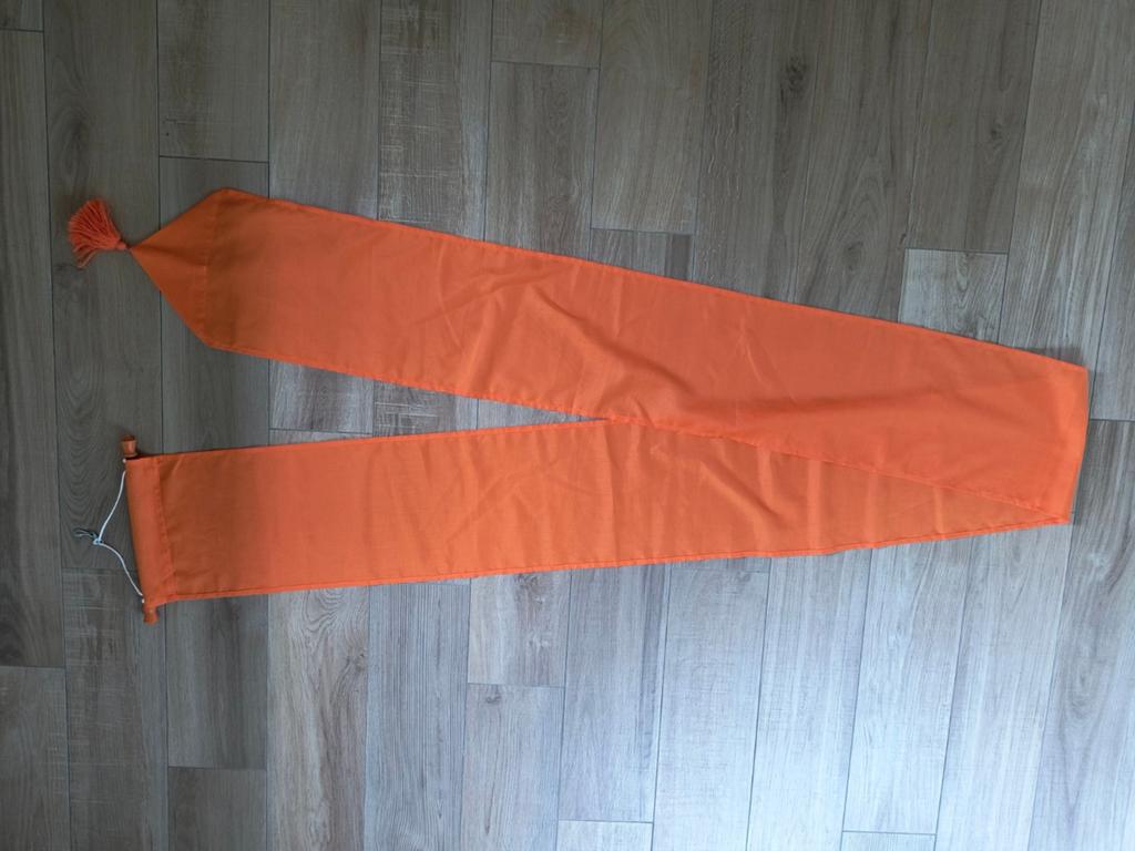 Oranje wimpel 3,8m met fluisterstokje, Ophalen of Verzenden, Nieuw