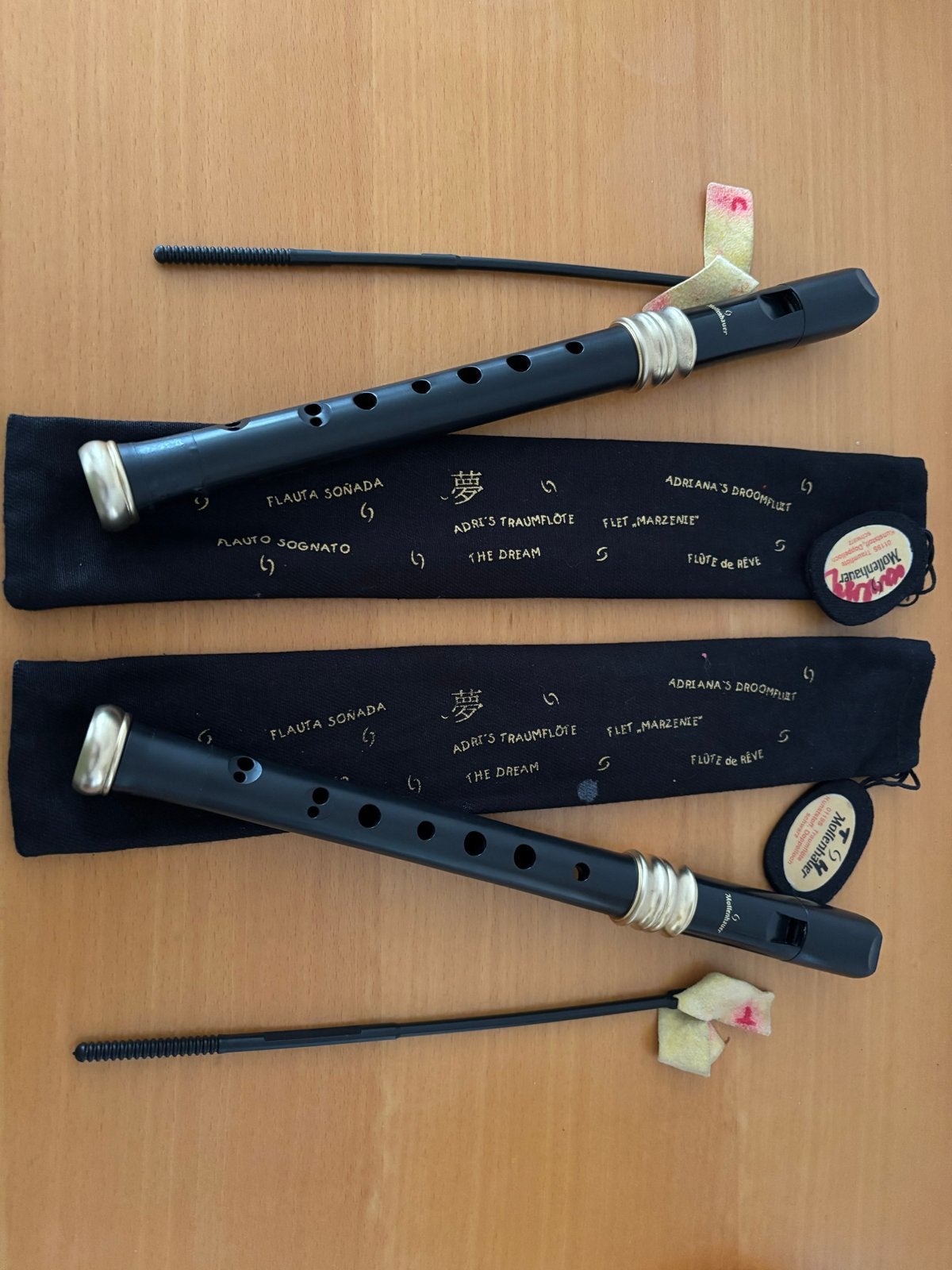 Mollenhauer Blokfluiten Set voor Beginners met Muziekstandaa, Ophalen of Verzenden, Gebruikt, Sopraan of Sopranino, Met koffer, hoes of etui