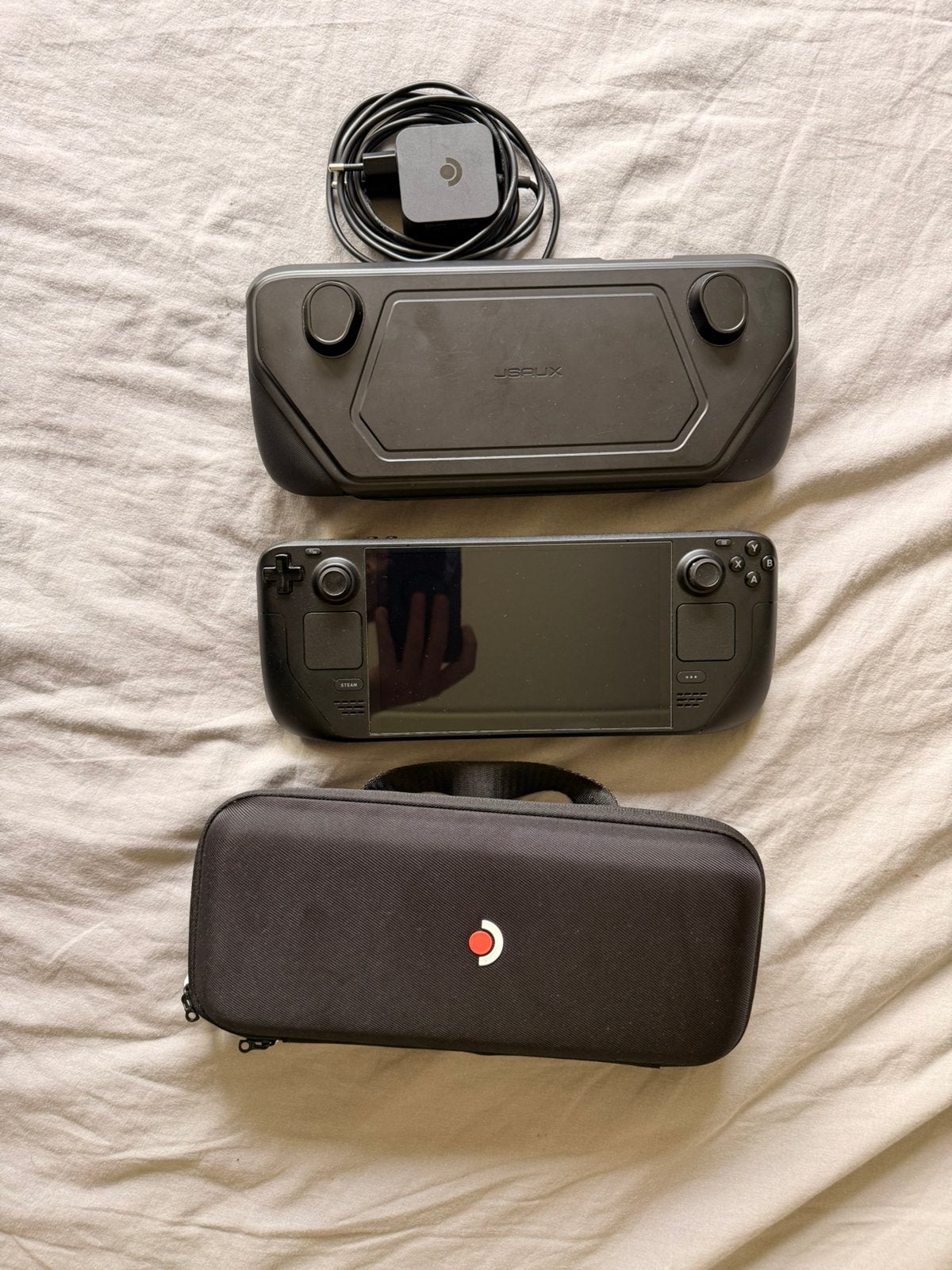Steamdeck 512 GB + 512 GB met hoes en case, Spelcomputers en Games, Ophalen, Valve, Zo goed als nieuw