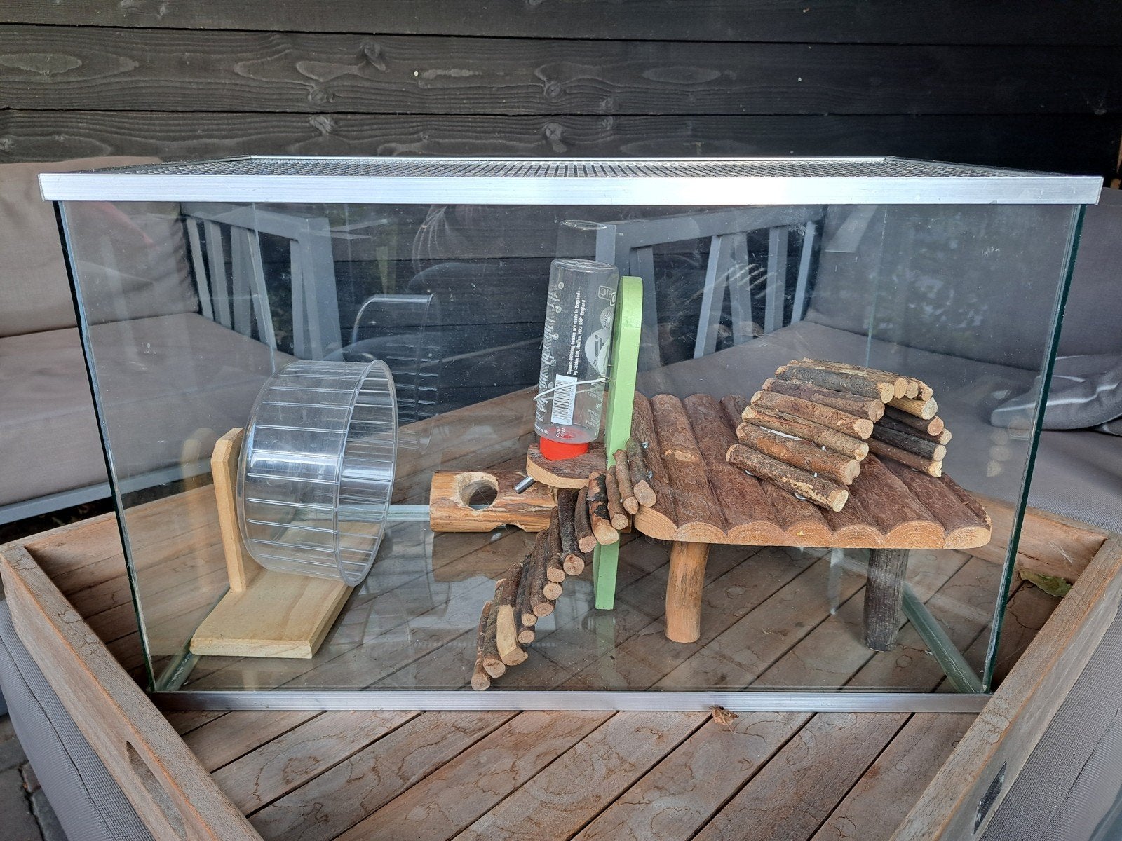 terrarium hamster inclusief benodigdheden, Ophalen