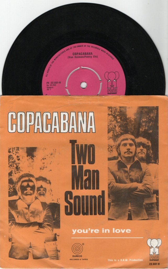 Two Man Sound – Copacabana, Cd's en Dvd's, Vinyl Singles, Ophalen of Verzenden, Gebruikt, 7 inch, Pop