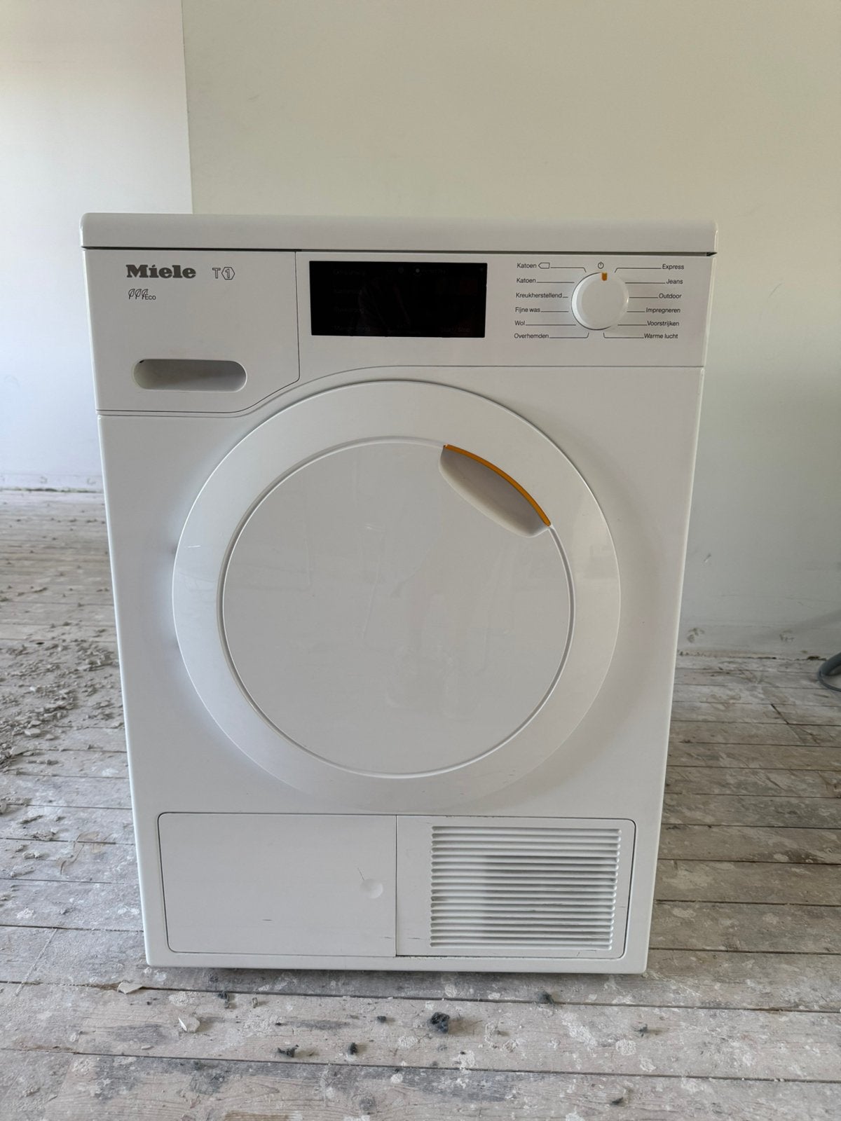 Miele droger, Witgoed en Apparatuur, Wasdrogers, Ophalen, Zo goed als nieuw, 85 tot 90 cm
