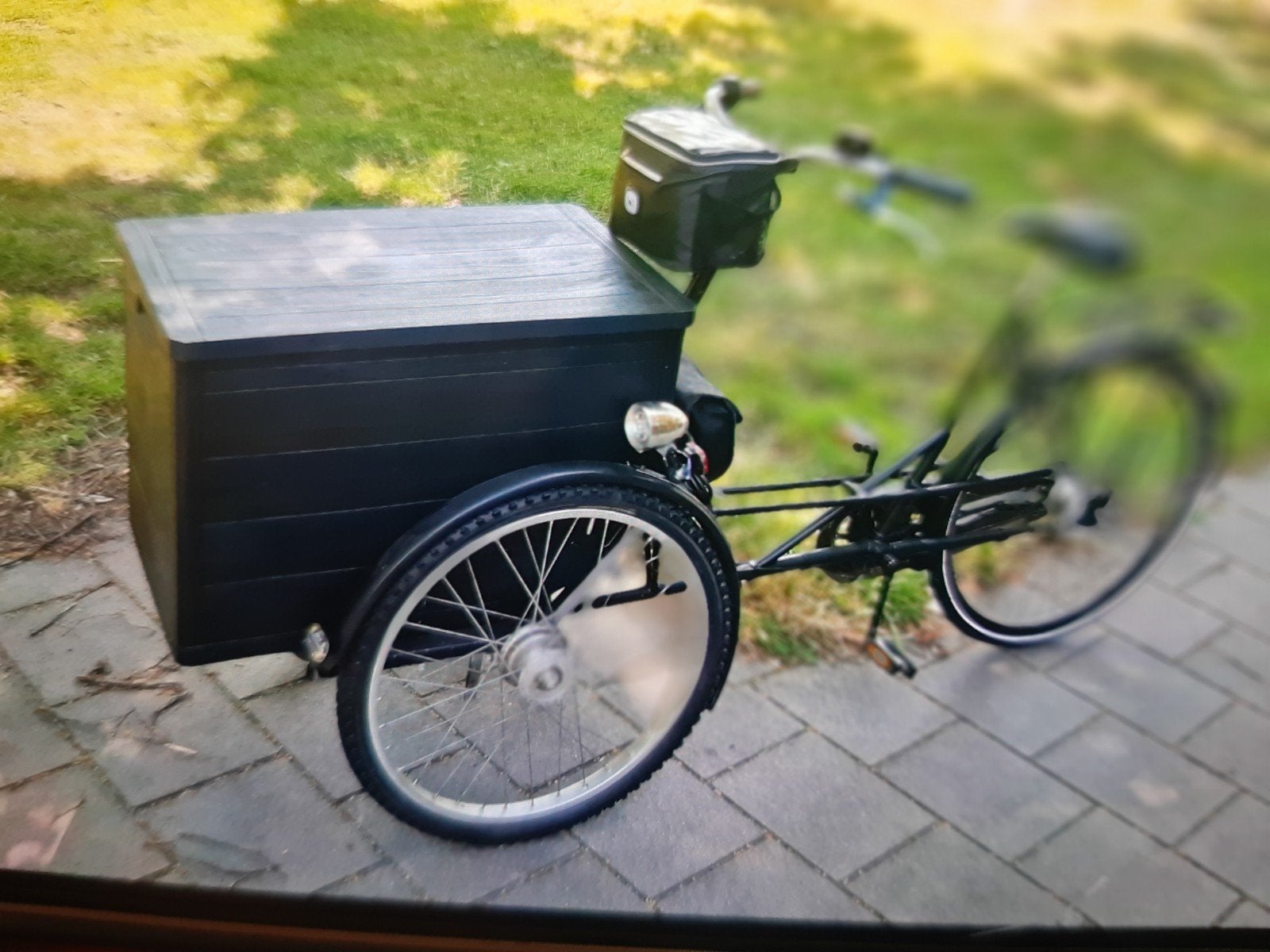Bakfiets 3 wieler. zwart. van Raam 7 speed 
van Raam frame., Ophalen