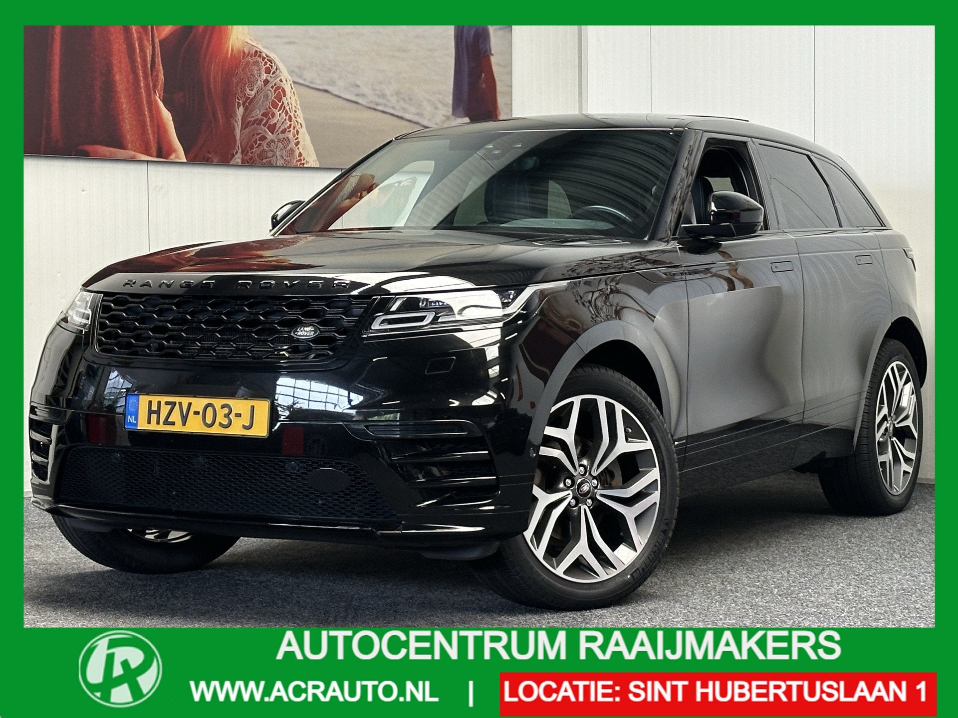 Land Rover Range Rover Velar 2.0 P250 TURBO AWD SE R-DYNAMIC, Auto's, Land Rover, Adaptive Cruise Control, Gebruikt, Zwart, 4 cilinders