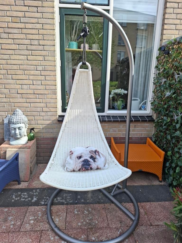 Comfortabele hangstoel met standaard, Ophalen, Gebruikt, Eenpersoons, Binnen