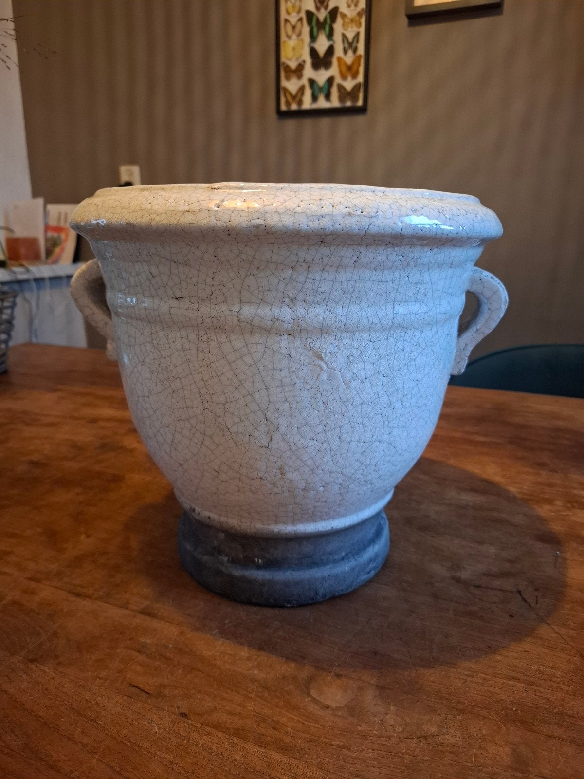 Grote brynxz pot, Rond, Zo goed als nieuw, Minder dan 40 cm, Binnen