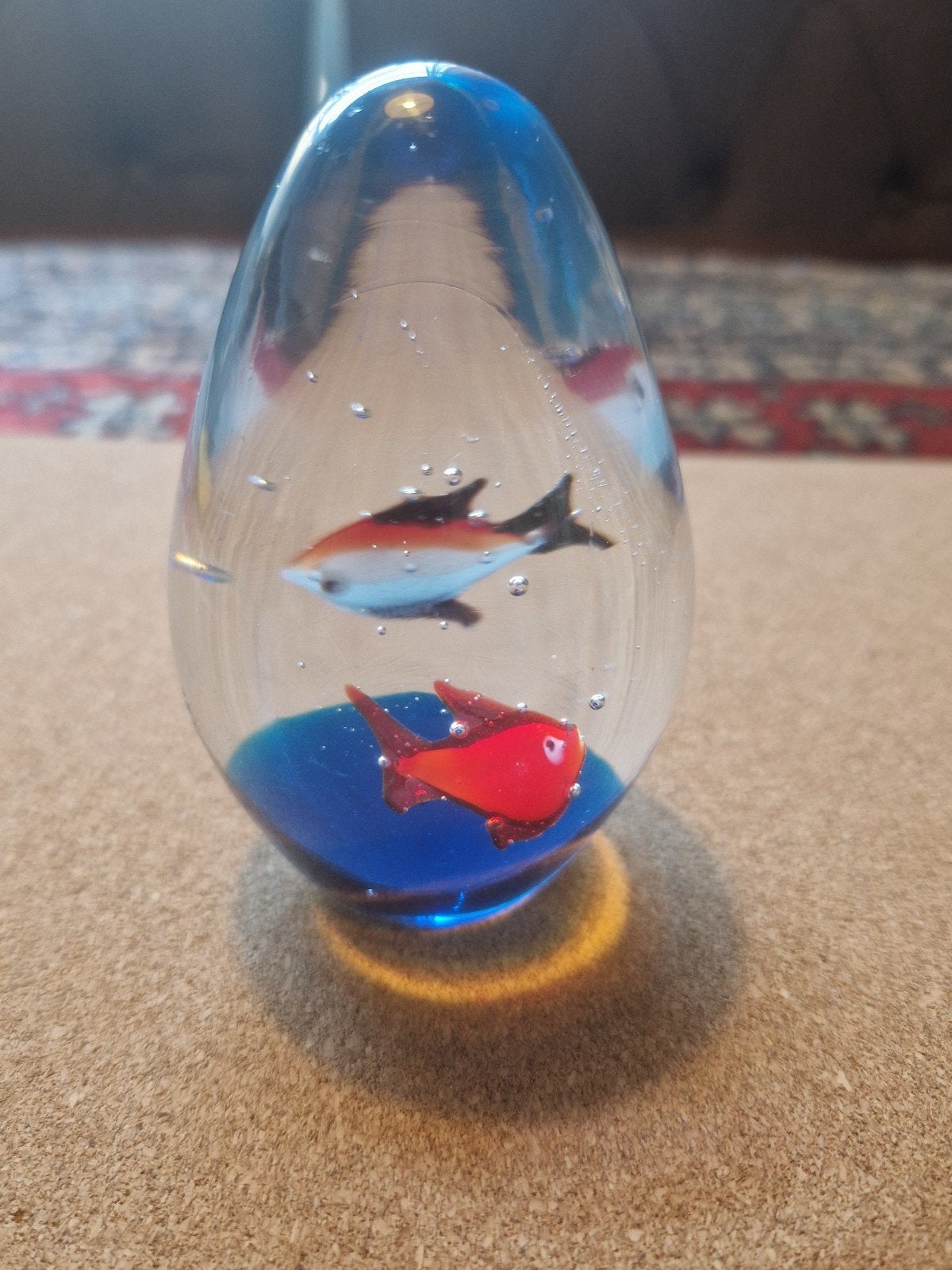 Vintage Murano glazen papier in de vorm van een ei, Antiek en Kunst, Ophalen of Verzenden