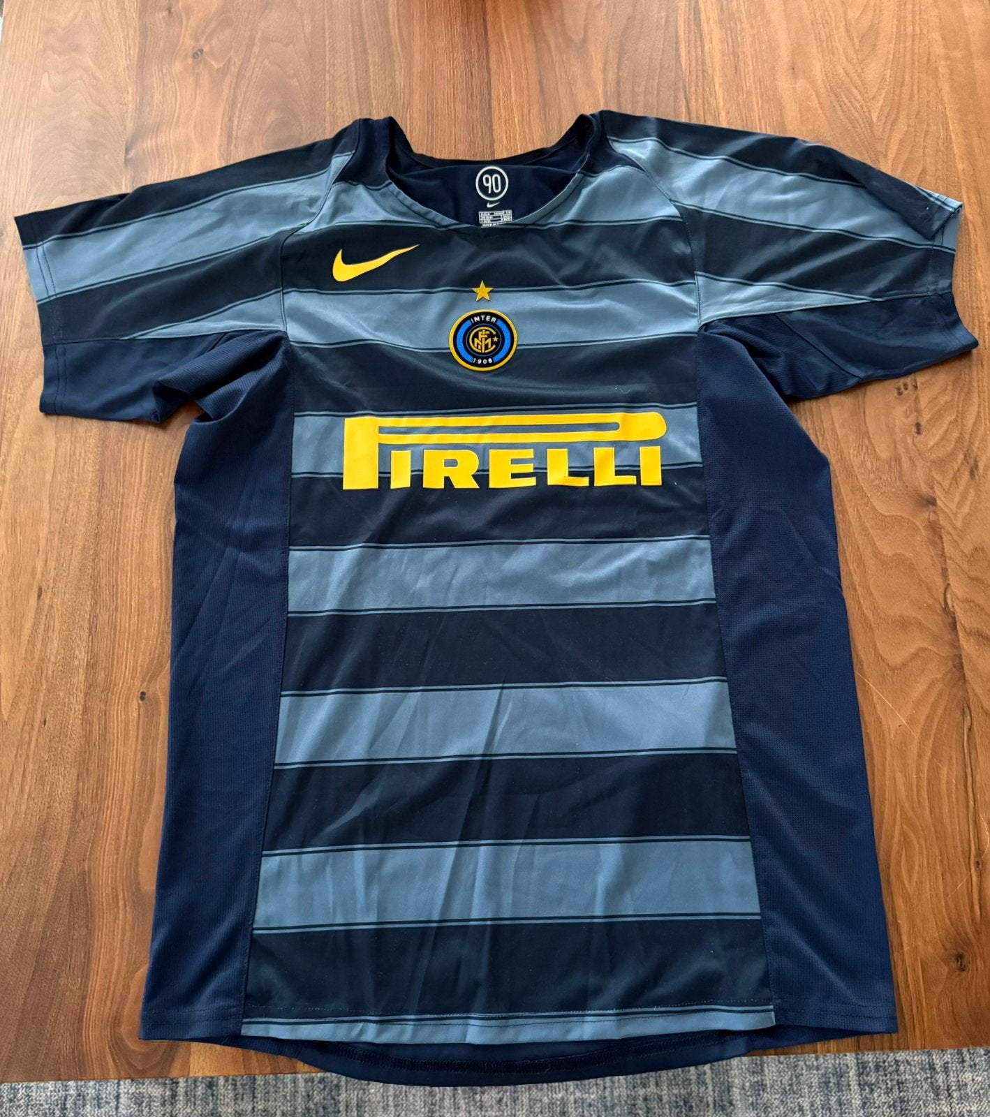 Vintage inter voetbalshirt, Ophalen of Verzenden, Gebruikt, Shirt