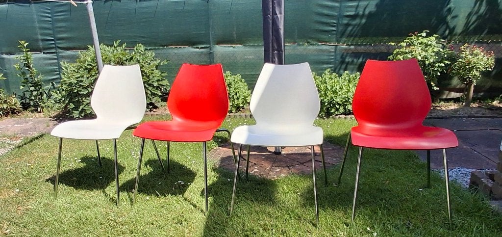 4 stoelen Kartell, Type Maui, Ophalen, Gebruikt, Overige kleuren, Vier